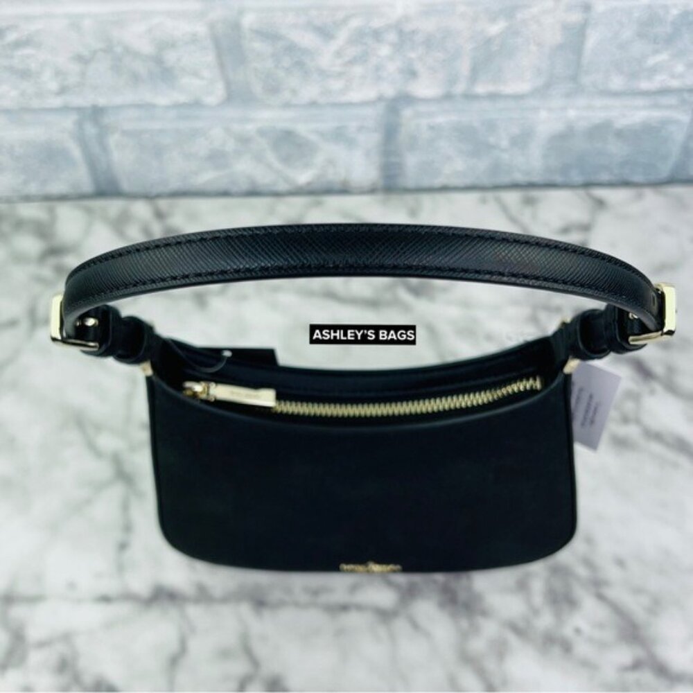 Kate Spade Glimmer Glitter Shoulder Bag In Black - Picture 8 of 12